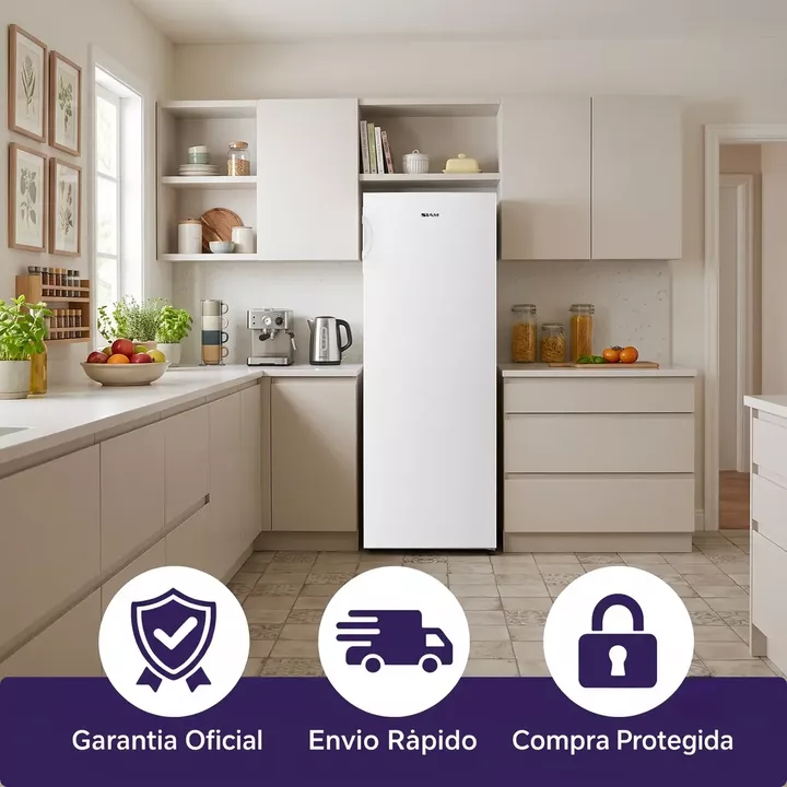 Freezer Vertical 166 Lts Siam Fsi-cv180b Puerta Reversible - Vista 7