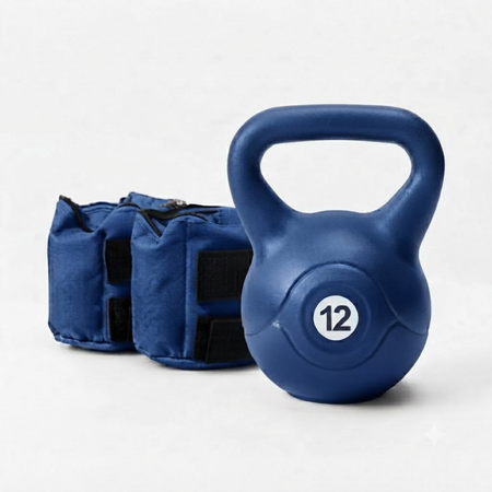 Combo Pesa Rusa 12 kg + Par de Tobilleras 3 kg