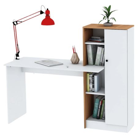 Escritorio Integrado Centro Estant Cadiz Blanco Paraiso