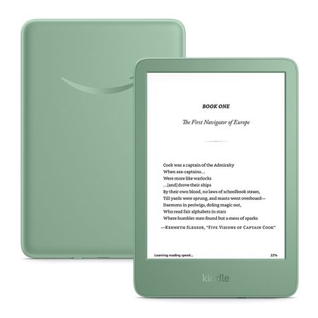 TABLET E-READER AMAZON KINDLE GEN 11 2024, 16GB, MATCHA (B0CNVCQZG1) UPC: 840414684805