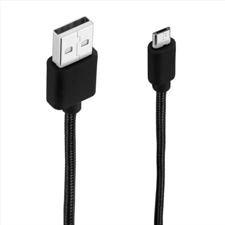 Cable Dekkin Micro Usb Trenzado Negro Ca-303 N