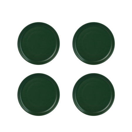Set x 4 Plato Postre 20,5 cm Ceramica Hitit Mate Aston  
