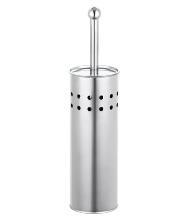 Escobilla Cepillo Baño Limpia Inodoro Con Tapa Acero Pintado