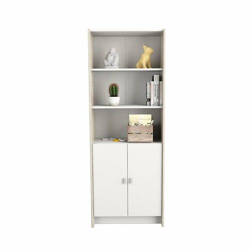Estanteria Grande DS Home con Puerta Baja Blanco 70x180x34 cm - Vista 1