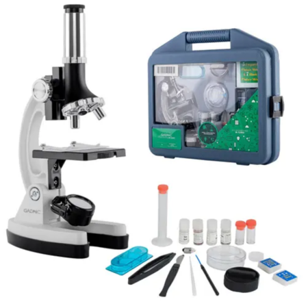 Microscopio Gadnic 1200X Para Niños Kit 28 Piezas