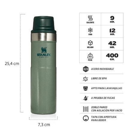 Vaso One Hand Verde 591 Ml Stanley (10-06441-025)