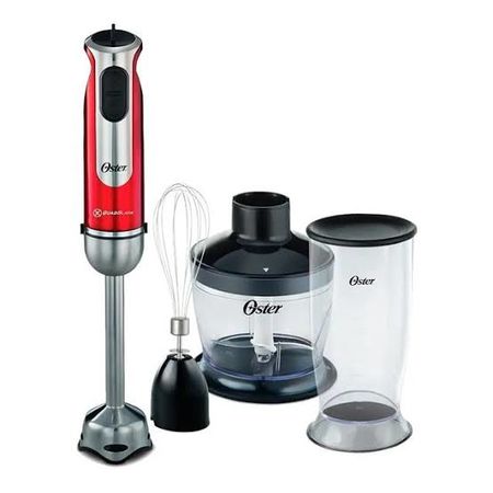 BATIDORAS OSTER MIXER 2801 ROJA OSFPSTHB2801-0 CON ACCESORIOS PICADOR, BATIDOR VASO