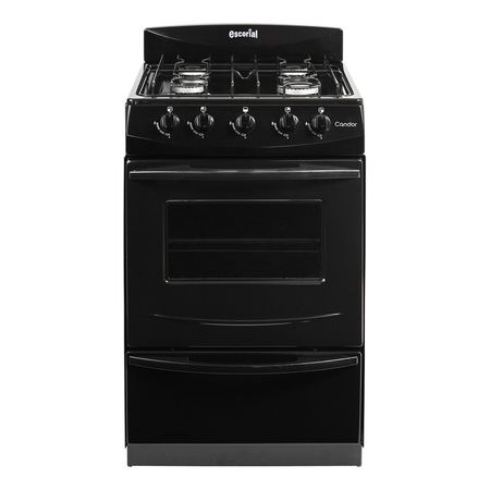 Cocina A Gas Natural Escorial Candor S2 Negra Negro