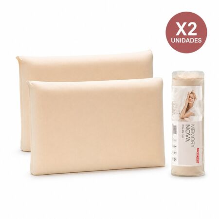 Combo x2 Almohada Springwall Dreams Memory Nova 60x40