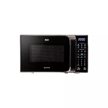 Microondas Digital BGH 28L con Grill 1250w Negro