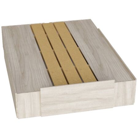 CAMA BOX ORLANDI AB 574 PREMIUM - ABEDUL, EXTENSIBLE, 6 CAJONES