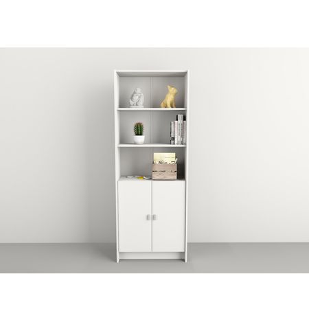 Biblioteca Puertas Bajas Tables Cod: 3036 Blanco