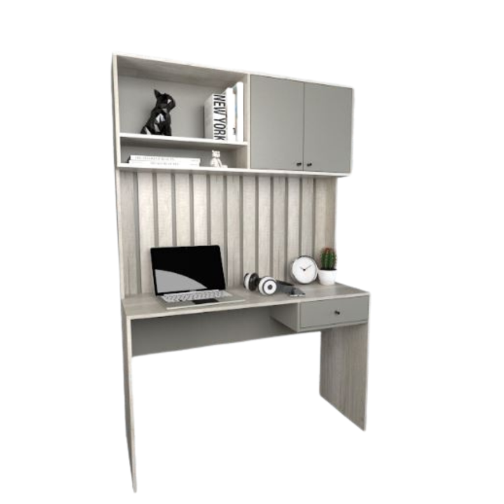 Escritorio Varillado Con Alzada 3104 Nevado/Gris Tables - Vista 2