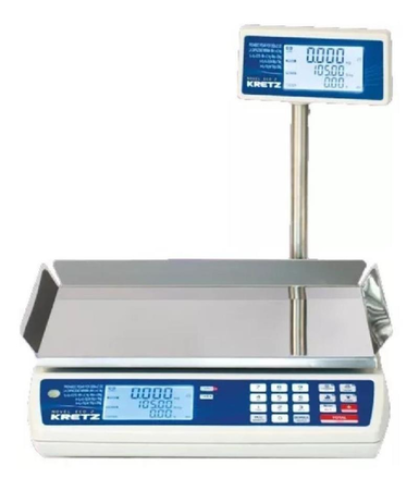 Balanza Electronica Kretz Novel 31kg Con Bateria Contadora Blanco