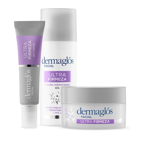 Dermaglos Set Ultra Firmeza Dia + Noche + Cont Ojos