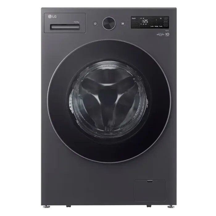 Lavasecarropas LG Inverter 15KG / 8KG Grafito WD15EGNTSPG - Vista 1