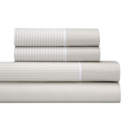 Juego De Sabanas Cannon Queen 2 Plazas Y Media Algodon modelo Classic rayado