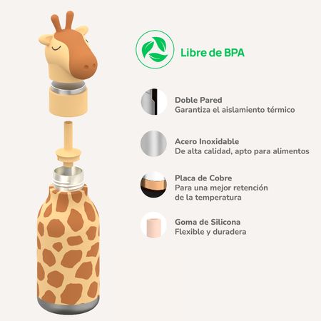 Botella Asobu Bestie 460 ml - Giraffe