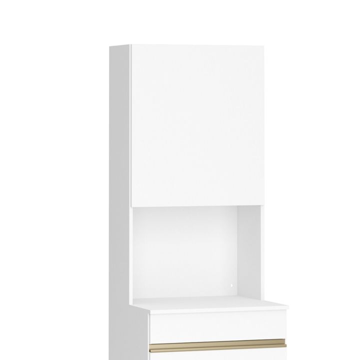Mueble Para Microondas Organizador Line Puertas Blanco - Vista 4