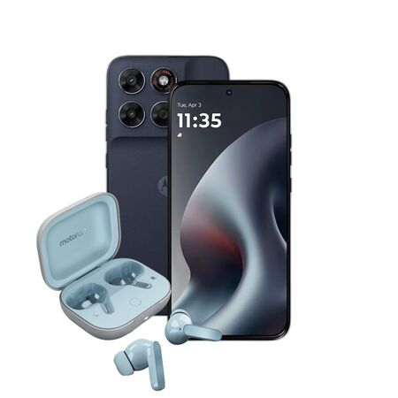 Combo Moto G Max 5G 8+256GB Overture + Moto Buds Guitar Illusion Blue
