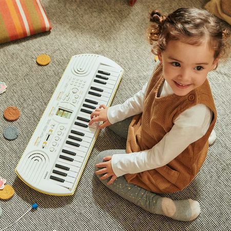 Casio SA-80 Casiotone. Teclado infantil portátil de 44 mini teclas blanco