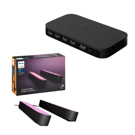 Kit Philips Hue Sync Box + Hue Play Base 2 Barras