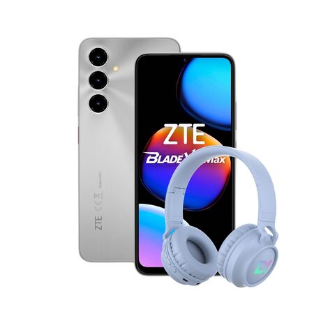 Combo ZTE V80 Max 4+256GB Silver + Auriculares Vincha Bluetooth Dekkin