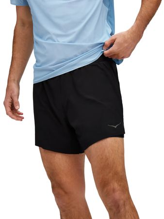 Short Hoka Glide 2 In 1 Hombre Running Negro
