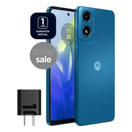 Celular Motorola G04s (64+4GB) Satin Blue 