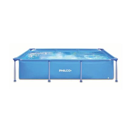 Pileta Estructural Rectangular Philco 258cm X 179cm X 66cm 2612 L Celeste Liso