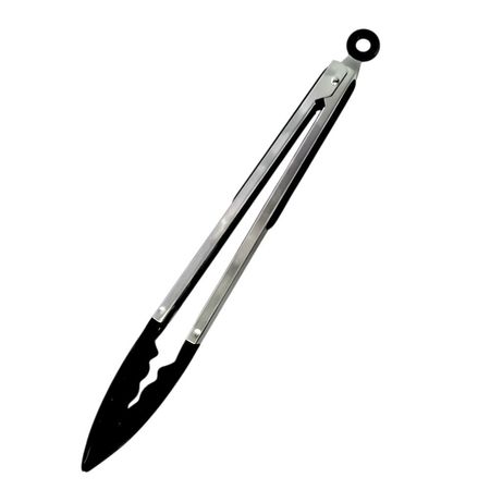 Pinza multiusos utensilio cocina horno acero con nylon 36 cm