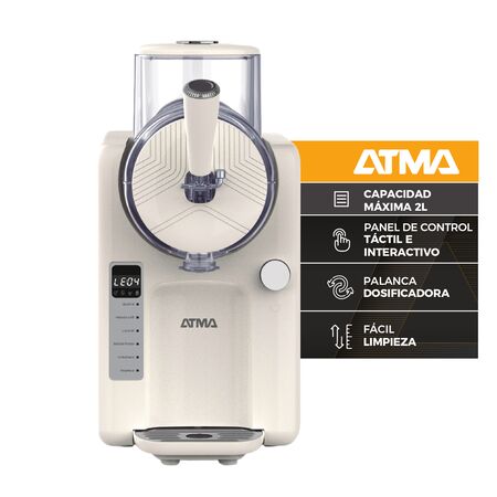 Máquina De Bebidas Y Helados Atma Frost 5 Programas Blanca SLUATS01N