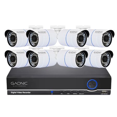 Cámaras de Seguridad x8 + DVR Gadnic SX16 IP Premium Interior/Exterior Visión Nocturna 1Tb 