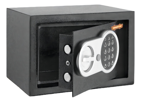 Caja Fuerte Digital 18x28x18cm 7l Wadfow Web1518 Color Negro Negro