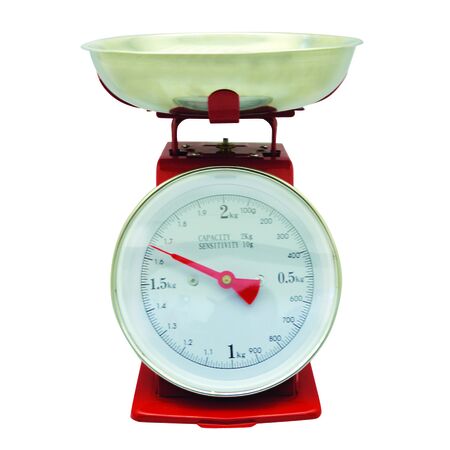 Balanza De Cocina Retro Roja