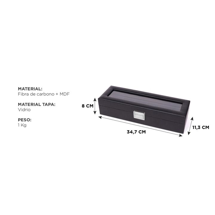 Estuche Organizador Gadnic AA954 de Relojes 6 Espacios - Vista 5