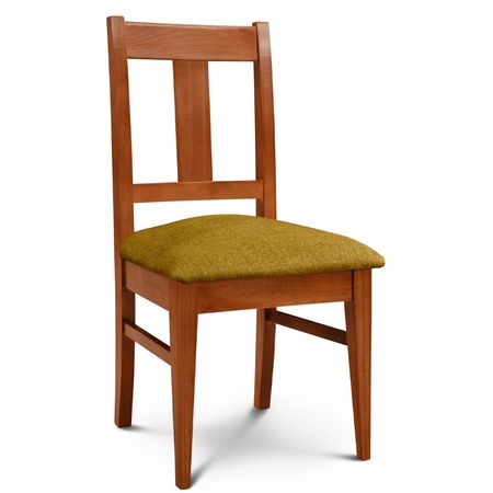 Silla de Comedor Euro lustre Cedro Tapizado Shot Bronze Espacity