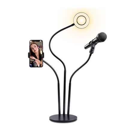 Aro De Luz Ring Light Iqual A31 Soporte Celular Y Mic