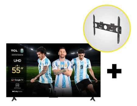 Combo Tv Tcl 55  V6c Led 4k Hdr Google Tv + Soporte