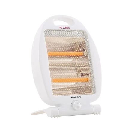 ESTUFA KANJI HOME KJH204 HALOGENA 2 VELAS RECLINABLE 2 NIVELES CALOR BLANCO
