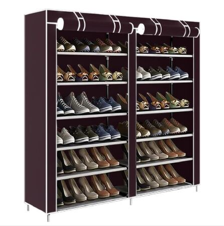 Organizador Zapatero Botinero Waggs Marrón 12 Niveles 36 Pares