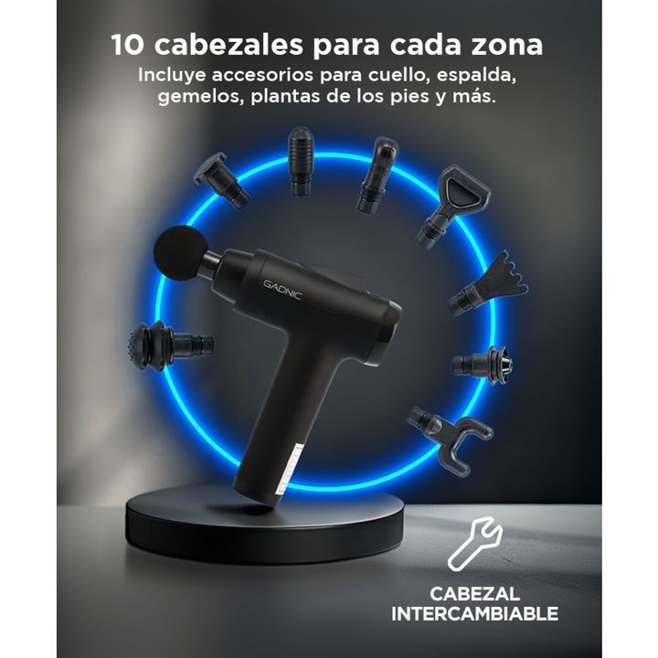 Pistola Masajeadora Muscular Gadnic Inalámbrica - Vista 4