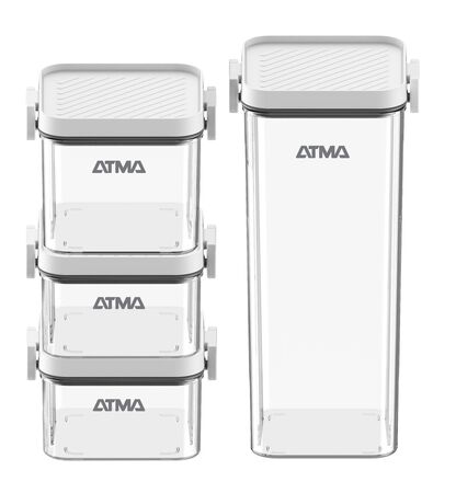 SET DE FRASCOS HERMETICOS ATMA HOME 420ML 420ML 600ML 1770ML OASFH120P