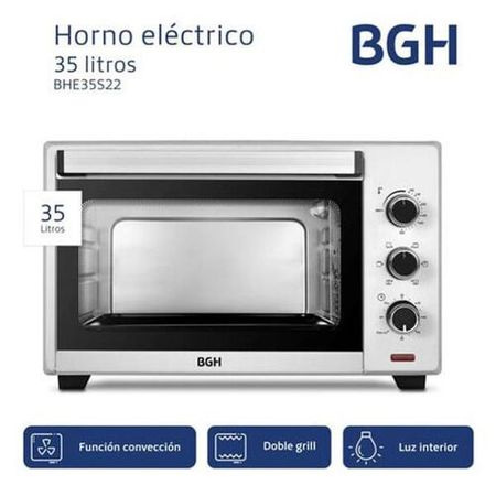 Horno BGH BHE35S22 Electrico 35 Litros 1600W Conveccion