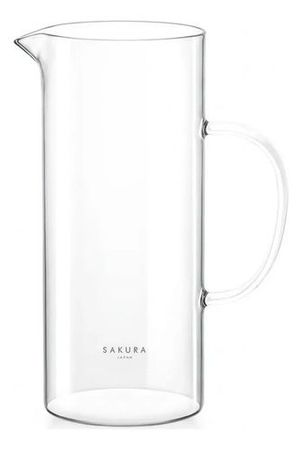 Jarra De Vidrio Sakura Prisma Off White 1.5 Litros Off White