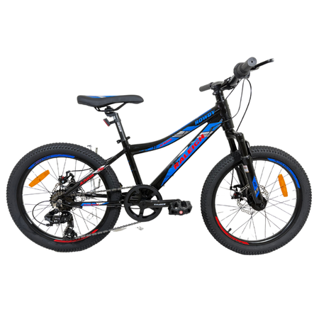 Bicicleta Infantil Raleigh Rowdy Rodado 20 Freno a Disco NegroAzulNaranja