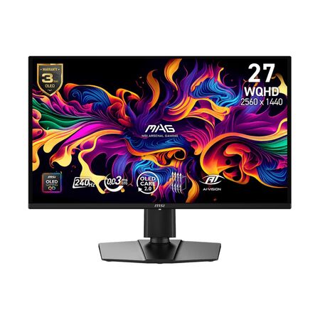 Monitor Gamer MSI 27 QHD OLED 240Hz 0.03ms Flat 2xHDMI + 1xDP