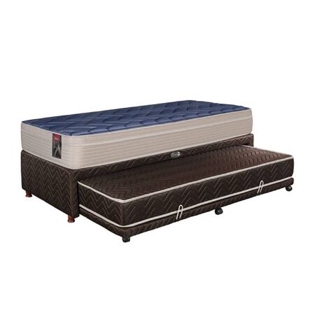 SOMMIER-COLCHON RESORTES SPRINGWALL S5+MCB 115 - 90x190x36 + CAMA ADICIONAL ( 4024355090190-115)