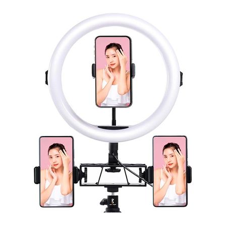 Aro de Luz Gadnic con Soporte para 3 Dispositivos