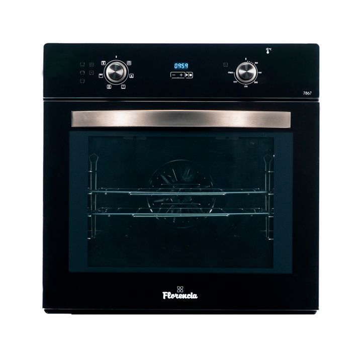 Horno eléctrico Florencia Black/Silver Triple Cristal Termostato Timer FL-7867-E - Vista 1